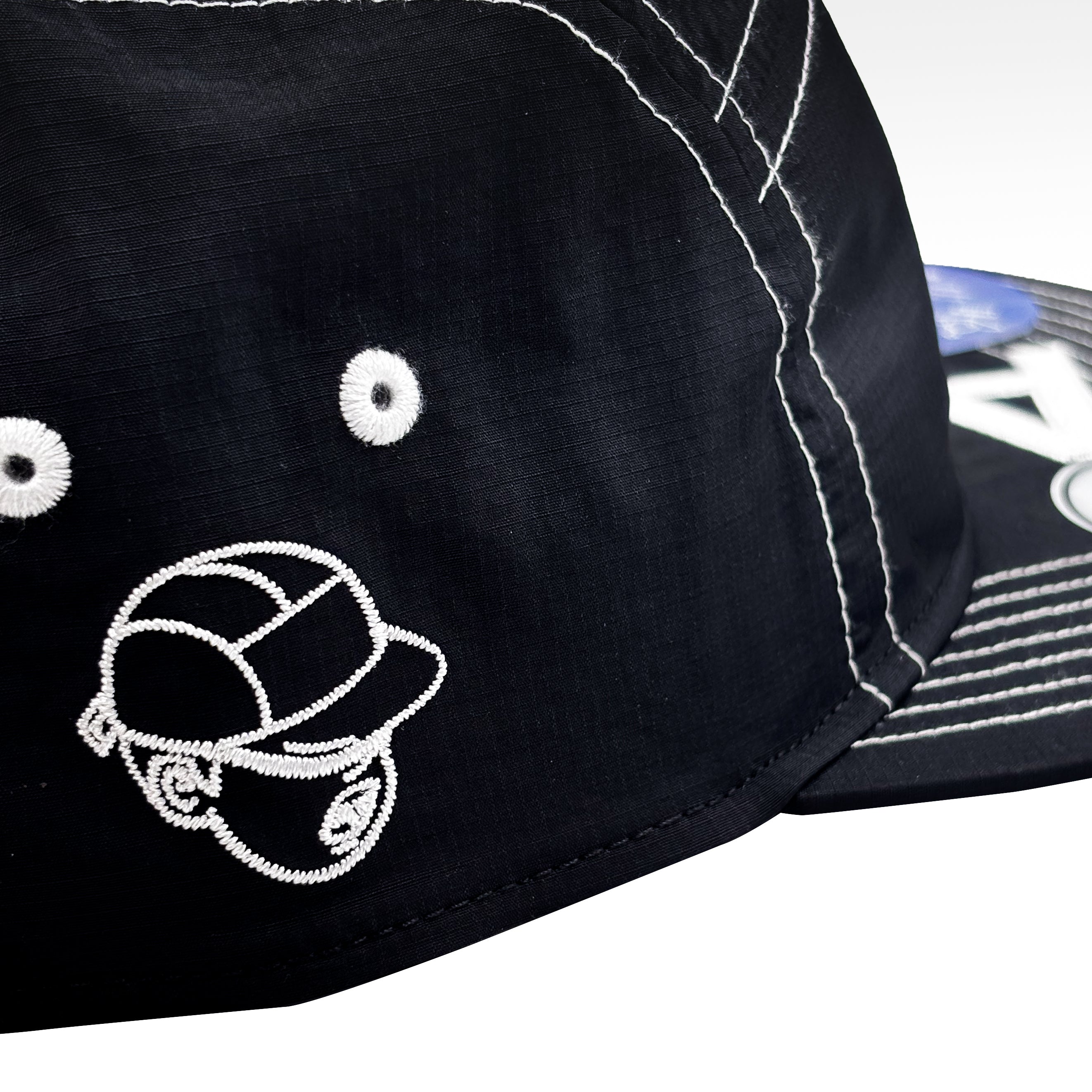  vertical logo black camp cap '47 brand