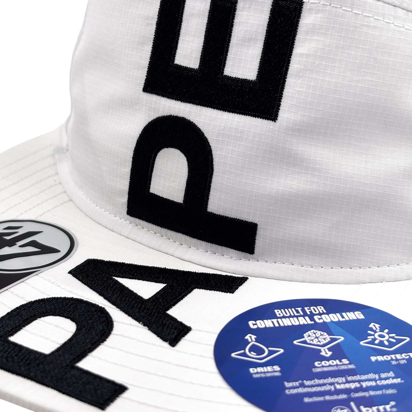  vertical logo white camp cap '47 brand