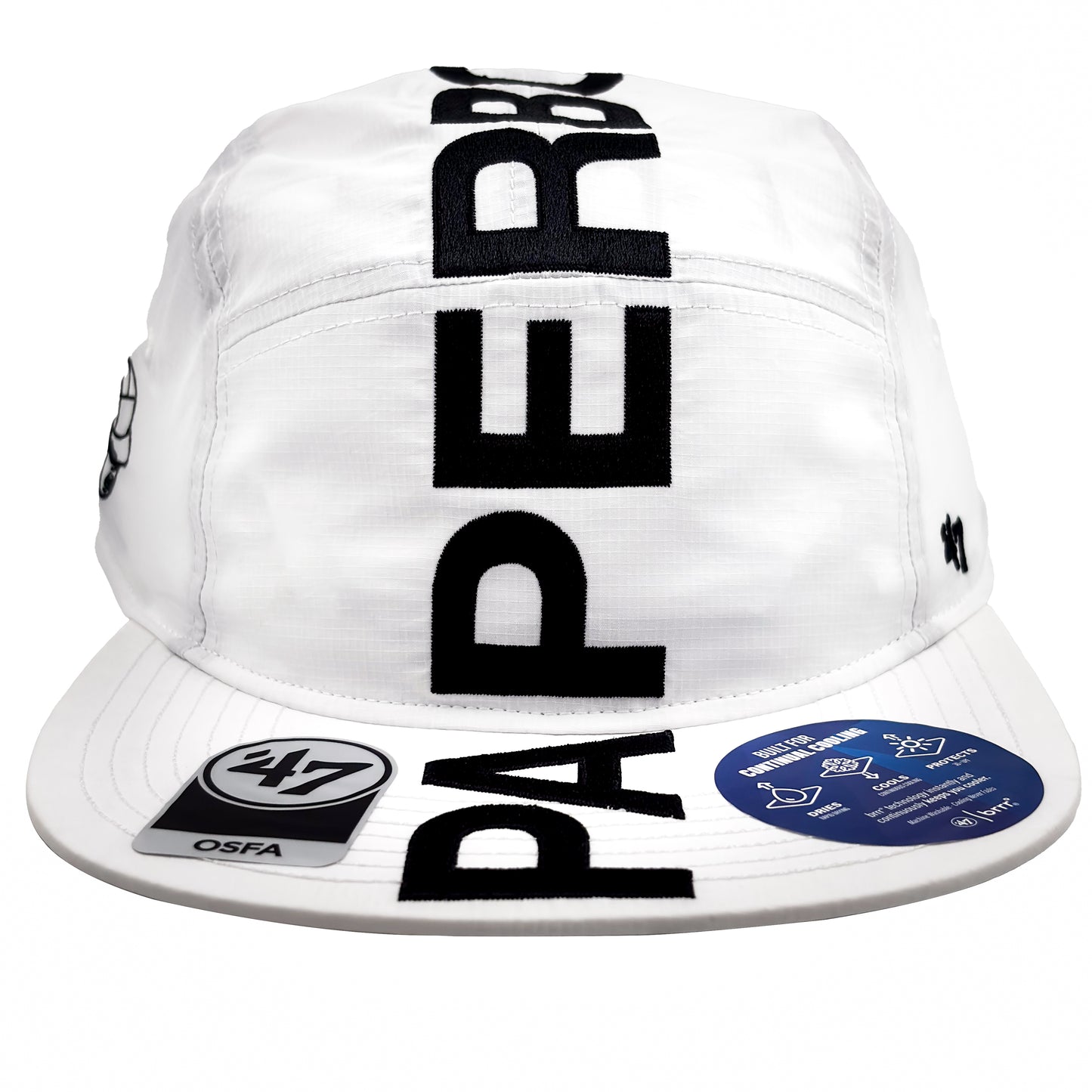  vertical logo white camp cap '47 brand